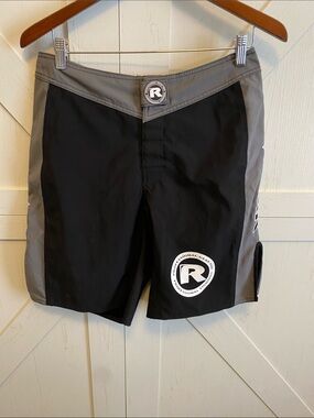 Revgear Black and Gray Men's fight shorts